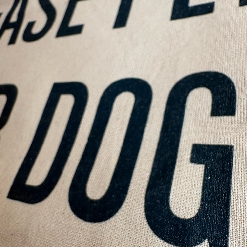 Adult-ish Apparel 'Can I Please Pet Your Dog' Cream Tote Bag *BRAND NEW* - Picture 4 of 5